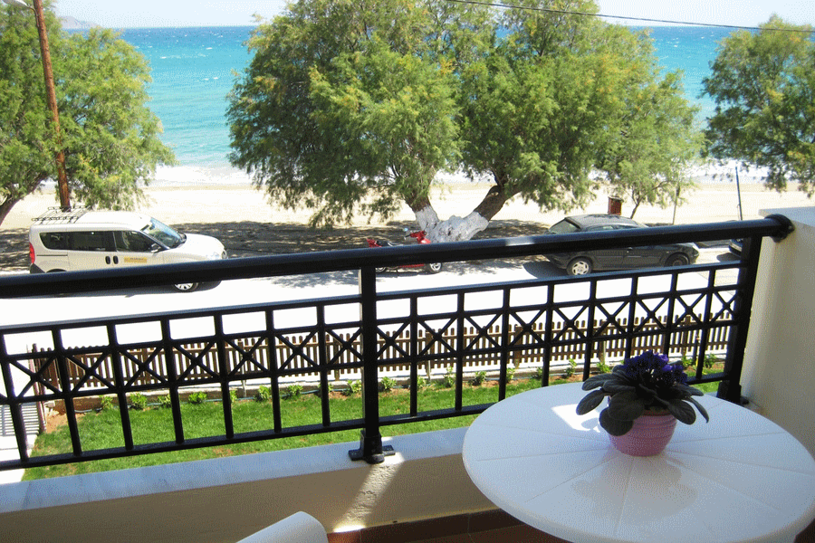 Photos from the balcony of the rooms